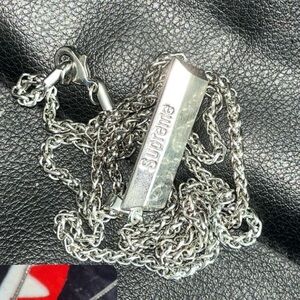 Supreme Silver Bar Chain